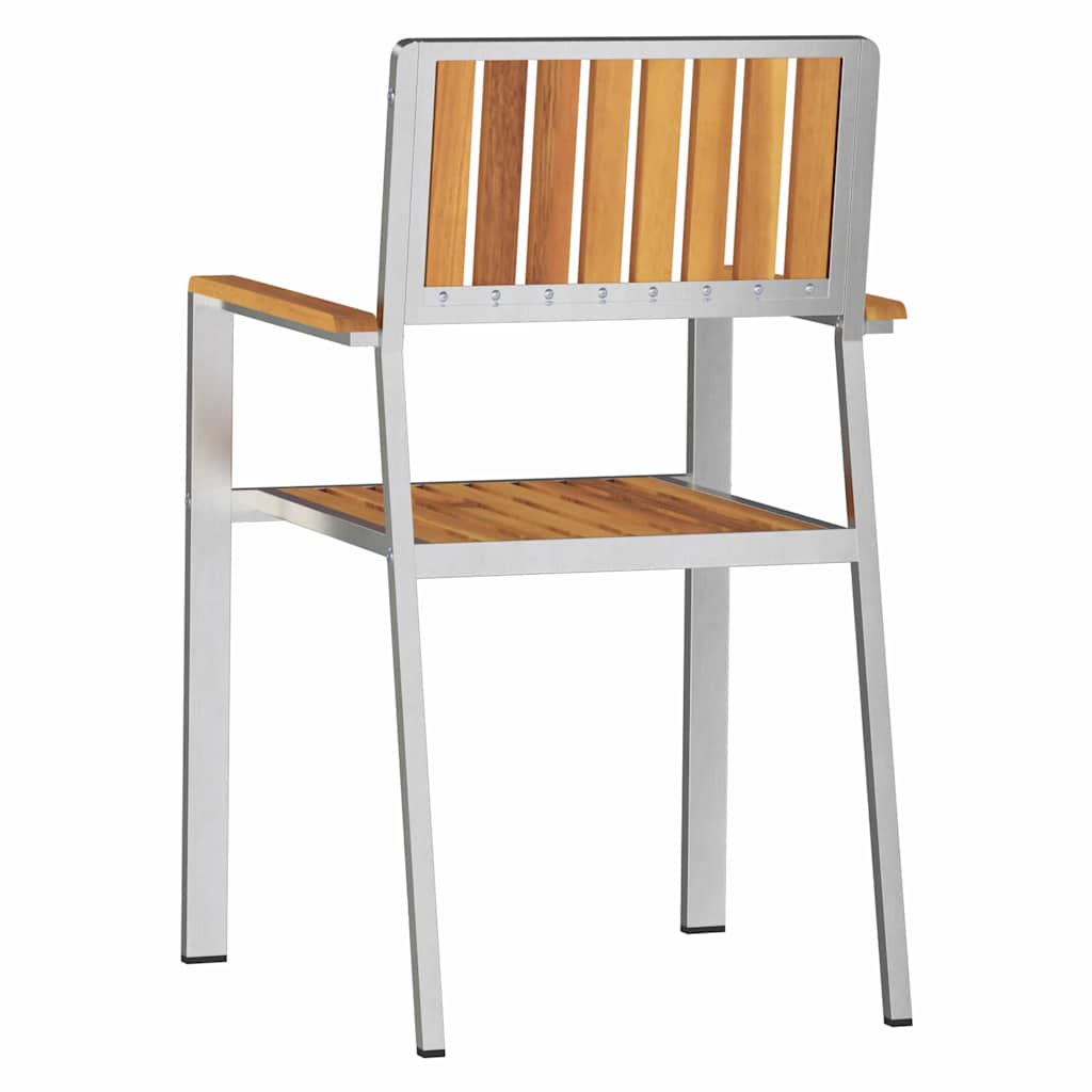 GardenChair 8 pcs Brown 56x54.5x87cm SolidAcaciawood